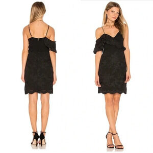 New Revolve Winona Australia Amalfi Off the Should dress black lace size 2 / XS